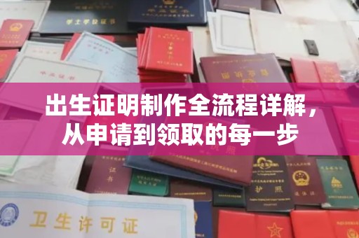 北安出生证明制作全流程详解，从申请到领取的每一步